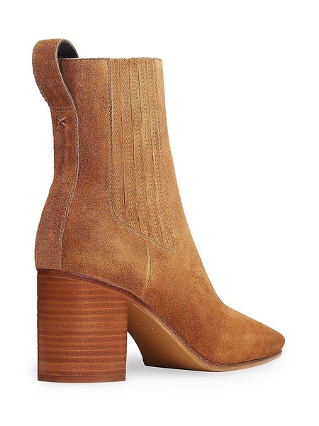 Astra Square Toe Suede Ankle Boots