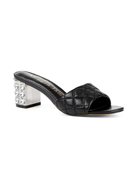 Raya Quilted Open Toe Leather Sandals