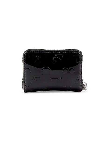 Faux Patent Compact Wallet