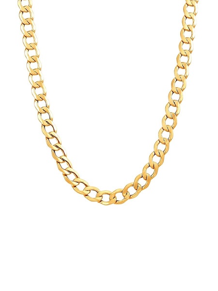 14K Yellow Gold Curb Chain Necklace