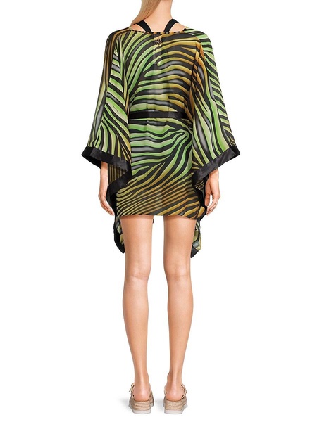 Abstract Mini Cover Up Caftan