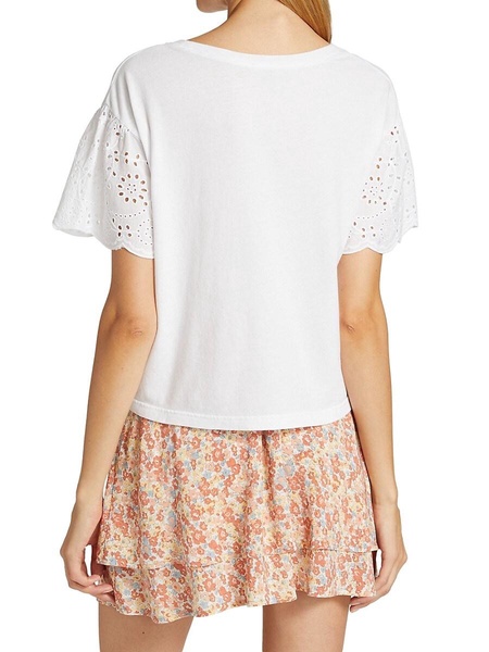 Georgia Embroidered Eyelet Top