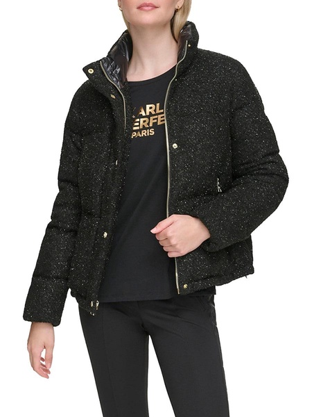 Sparkle Quilted Down Jacket