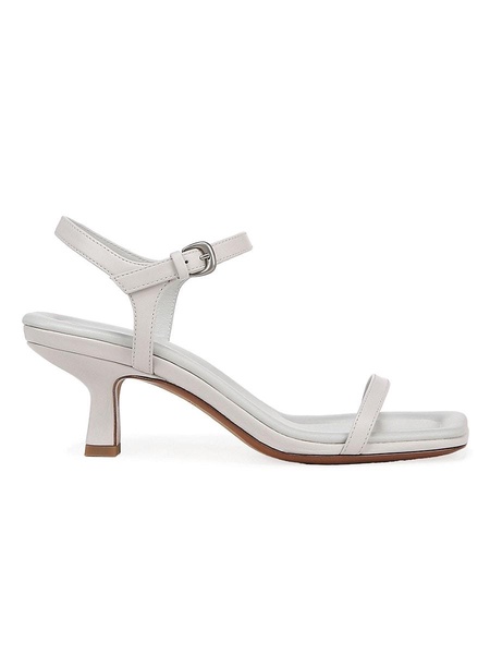 Coco Horchata Leather Kitten Heel Sandals