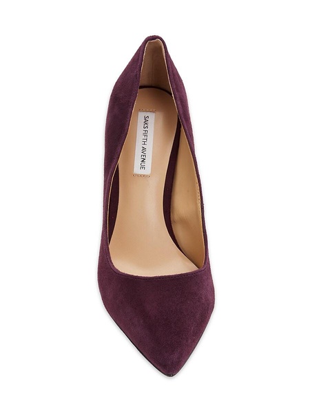 80MM Winnie Block Heel Suede Pumps