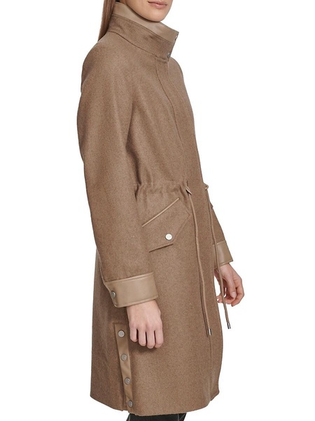 Chesme Wool Blend Anorak Coat