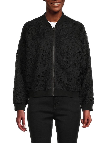 Lace Bomber Jacket