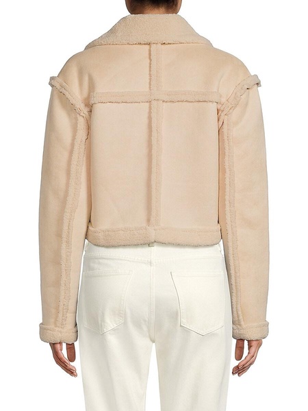 Aurora Faux Shearling Bomber Jacket