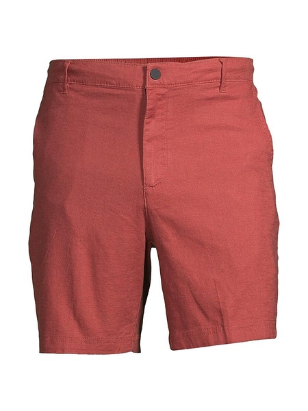 Stretch Linen Blend Shorts