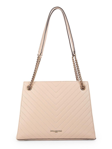 Charlotte Chevron Quilted Leather Shoulder Bag