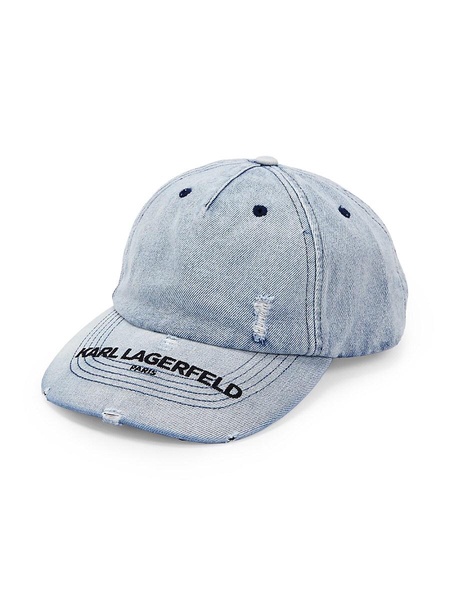 ​Distressed Denim Baseball Cap