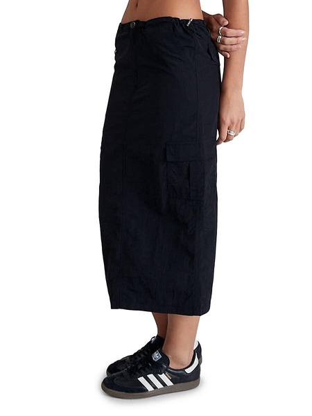 Sunny Spray Cinced Waist Midi Skirt