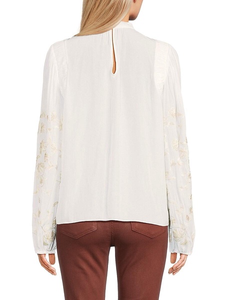 Imani Embroidered Floral Blouse