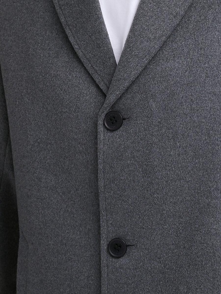 Wool-Blend Notch Collar Coat