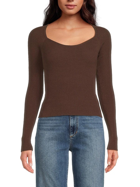 Ribbed Long Sleeve Top