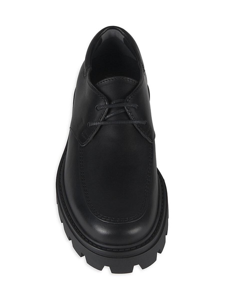 Leather Log Sole Derby Shoes