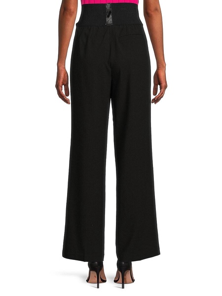 Solid Wide Leg Pants