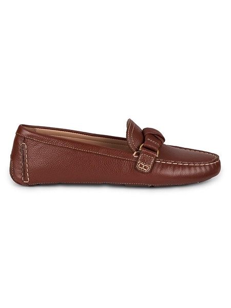 Emmie Knot Leather Driving Loafers