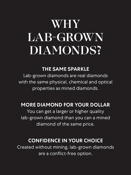 Build Your Own Collection Platinum & Three Stone Lab Grown Diamond Engagement Ring