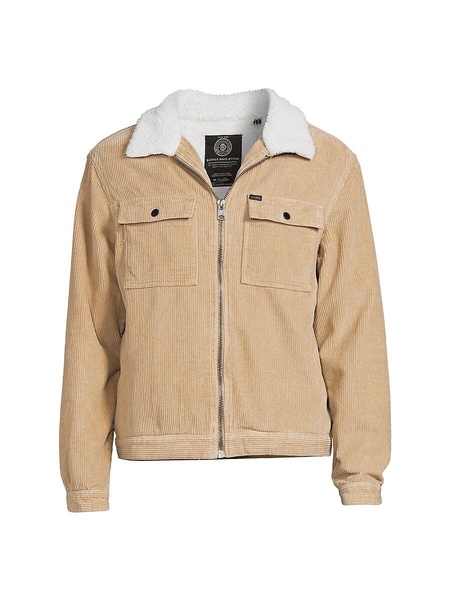 Jader Faux Shearling Corduroy Trucker Jacket