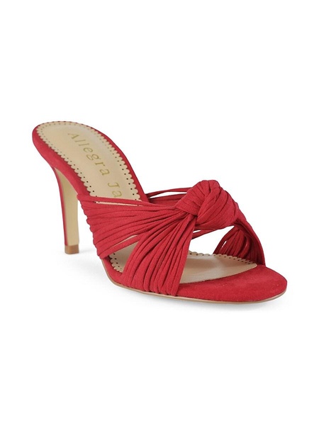 Jane Ultrasuede® Knotted Heel Sandals