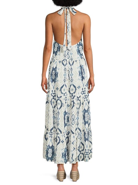 Joan Abstract Halter Maxi Dress