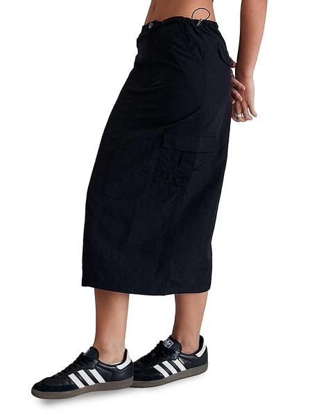 Sunny Spray Cinced Waist Midi Skirt