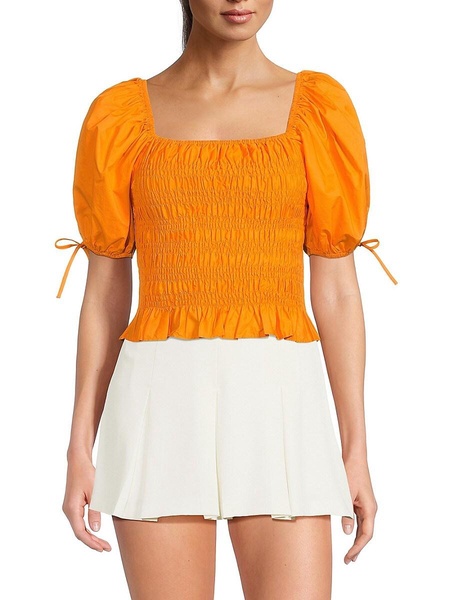 Amber Smocked Crop Top