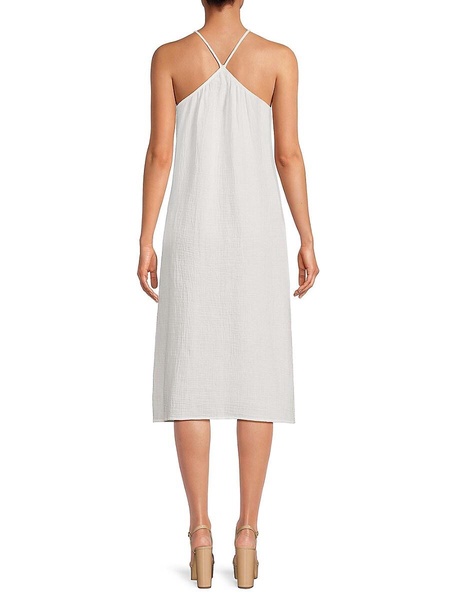 Gauze Shift Midi Dress