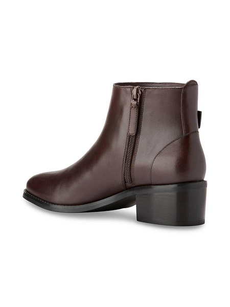 Holis Leather Buckle Booties