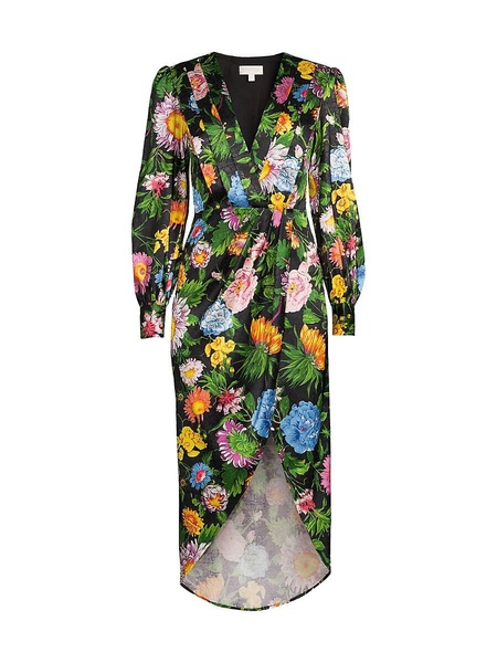 Nina Floral Faux Wrap Dress