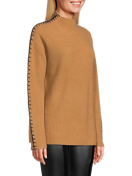 100% Cashmere Funnel Neck Sweater