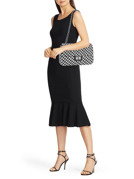 Agyness Houndstooth Shoulder Bag