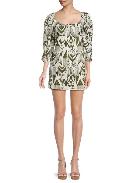 Marta Geometric Print Mini Dress