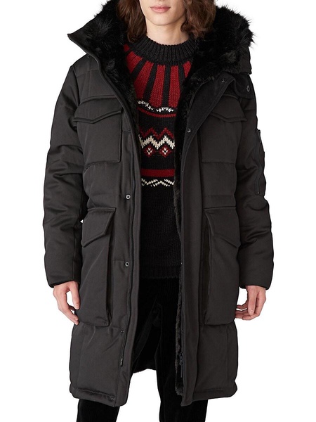 Faux Fur-Lined, Down-Blend Parka