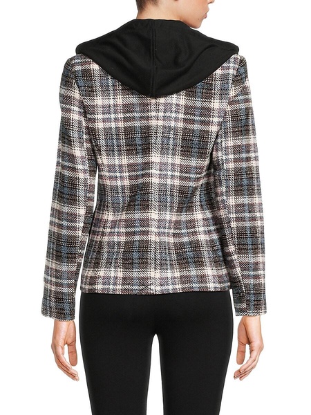 Monte Plaid Dickie Twofer Hoodie Blazer