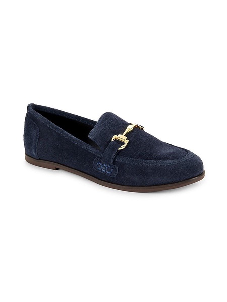 Morgan Leather Riding Bit Suede Loafers