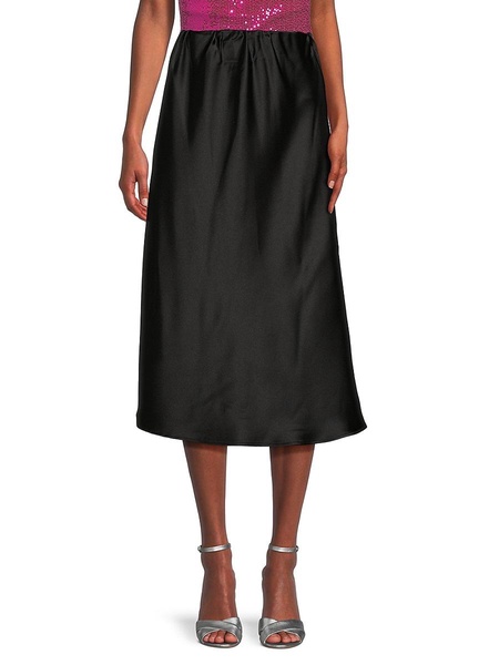 Satin Midi Skirt