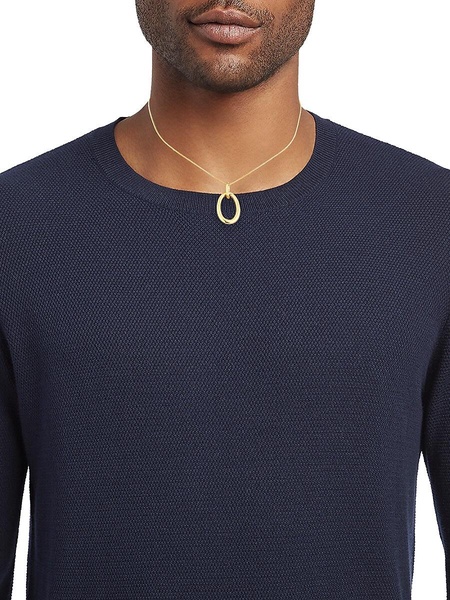 18K Goldplated Sterling Silver Interlock Neckace