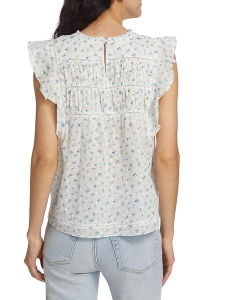 Filomena Floral Eyelet Top