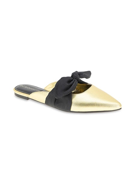 Kandy Metallic Bow Mules