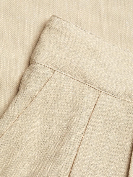 Arlene Linen-Cotton Straight Pants