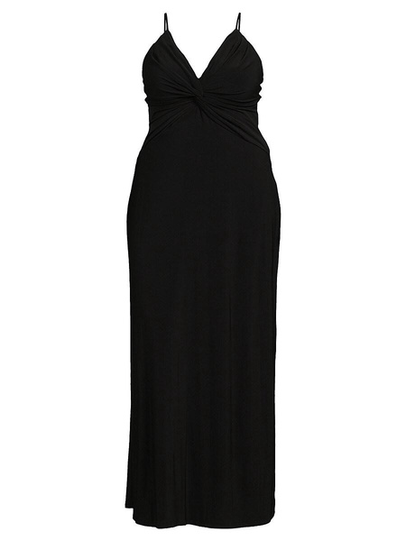 Plus Bernadette Knot Front Maxi Dress