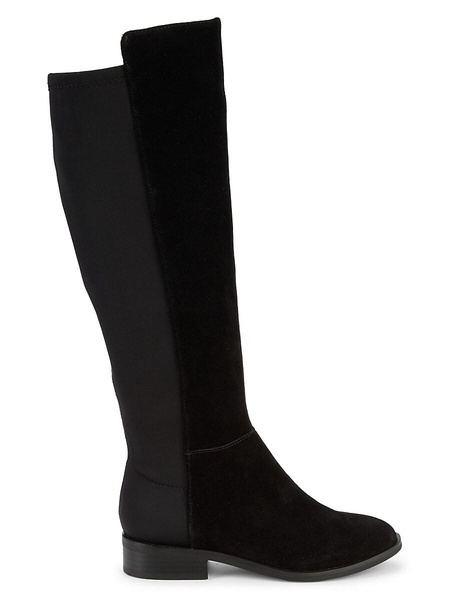 Harrah Mixed-Media Tall Boots