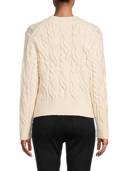 Crimped Cable Knit Sweater