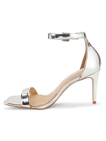 89MM Metallic Ankle Strap Sandals