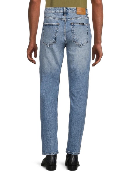 Tim Slim Whiskered Faded Jeans