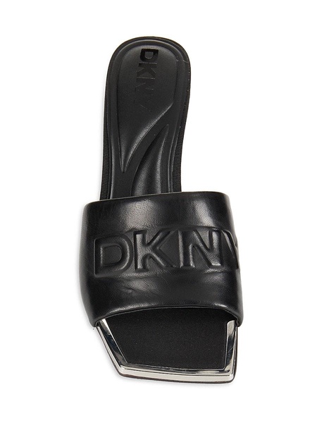 Keke Logo Leather Sandals