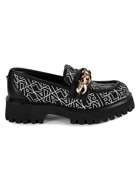 Gala Monogram Chain Trim Loafers