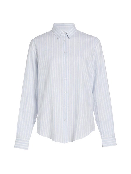 Cruise Stripe Linen-Blend Shirt